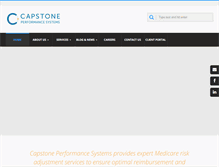 Tablet Screenshot of capstoneperformancesystems.com